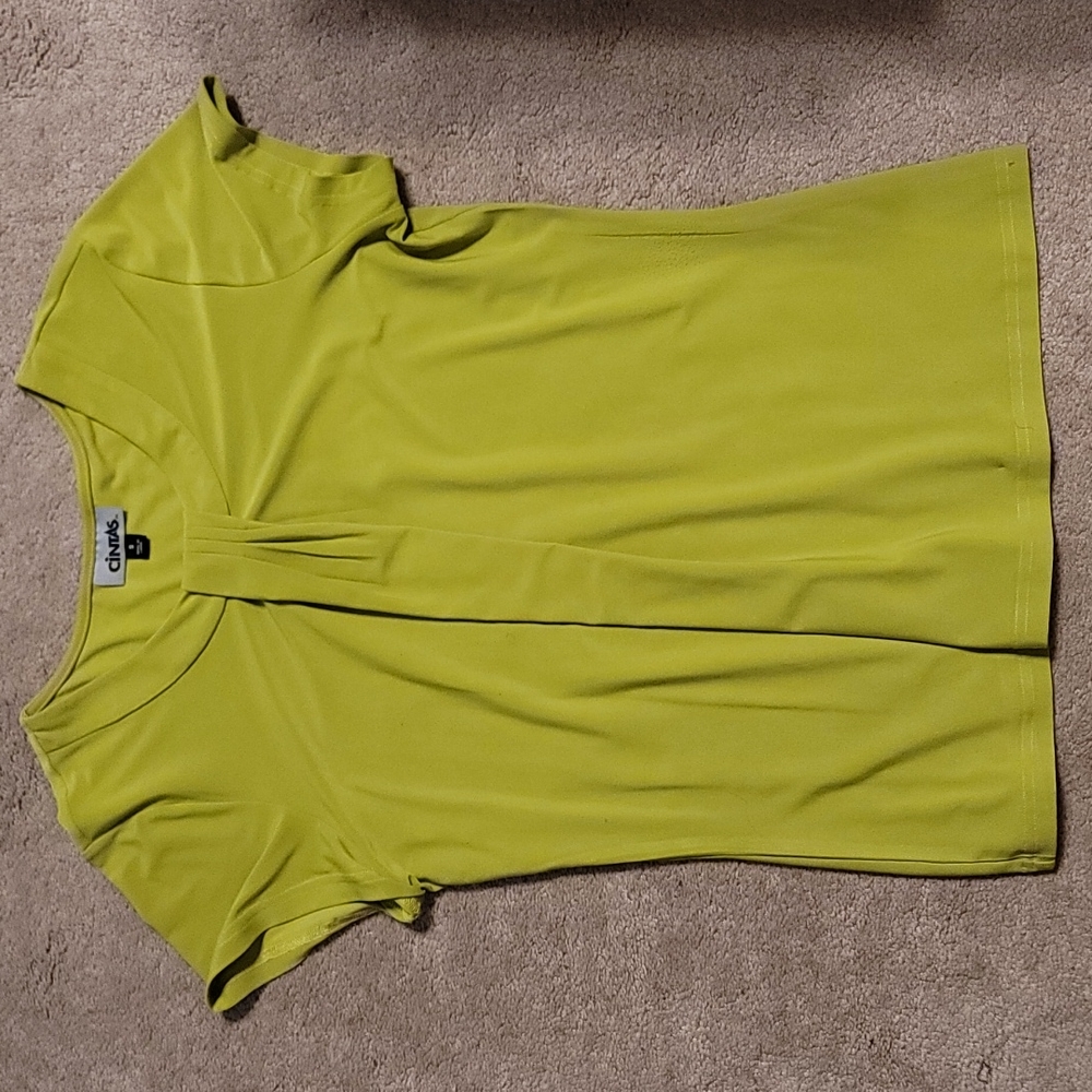 Cintas Professional Blouse, Green, Size S